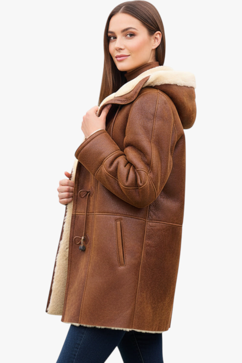 Dame Dynejakke Frakke | hætte