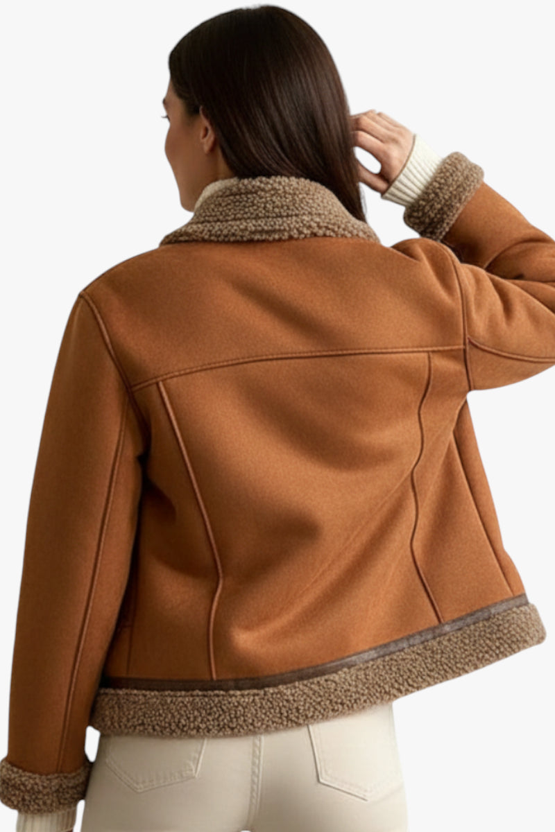 Dame teddy jakke | Vinterjakke