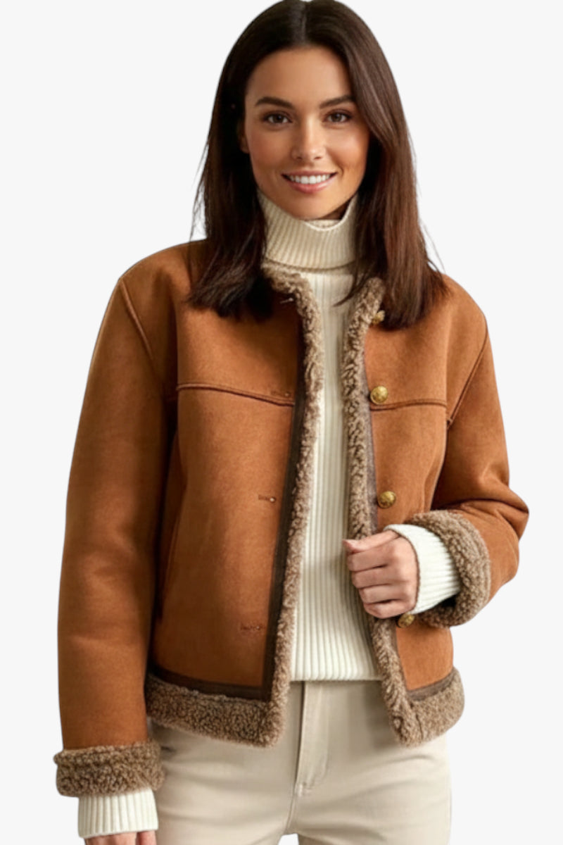 Dame teddy jakke | Vinterjakke