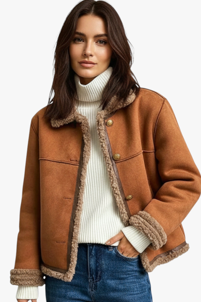 Dame teddy jakke | Vinterjakke